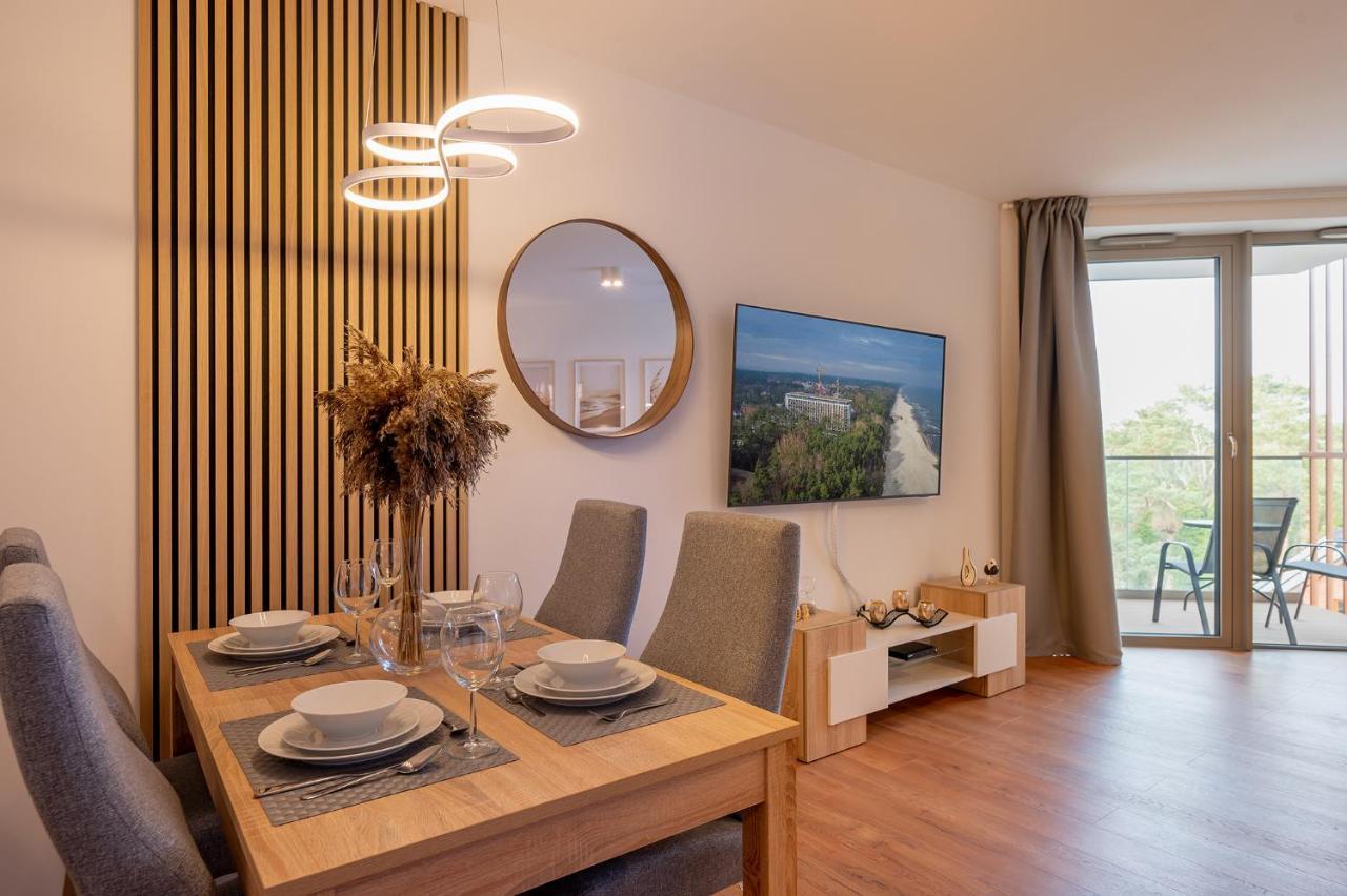 Pinea Sky Premium Apartament Z Widokiem Na Morze Ze Spa I Basenem Przy Plazy Pobierowo Exterior foto