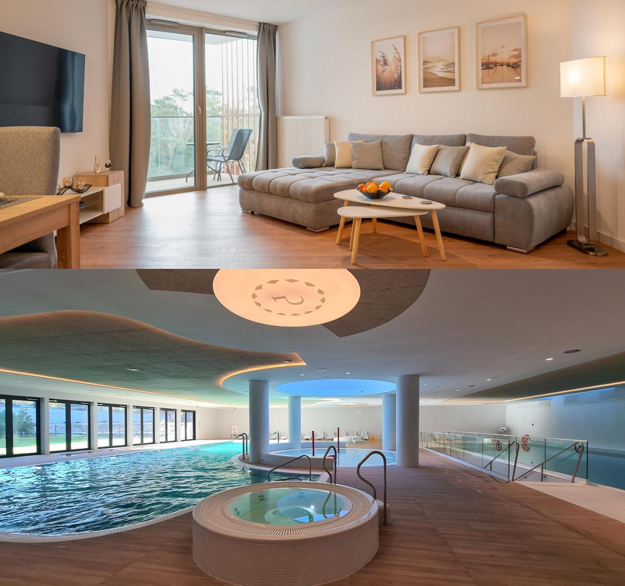 Pinea Sky Premium Apartament Z Widokiem Na Morze Ze Spa I Basenem Przy Plazy Pobierowo Exterior foto
